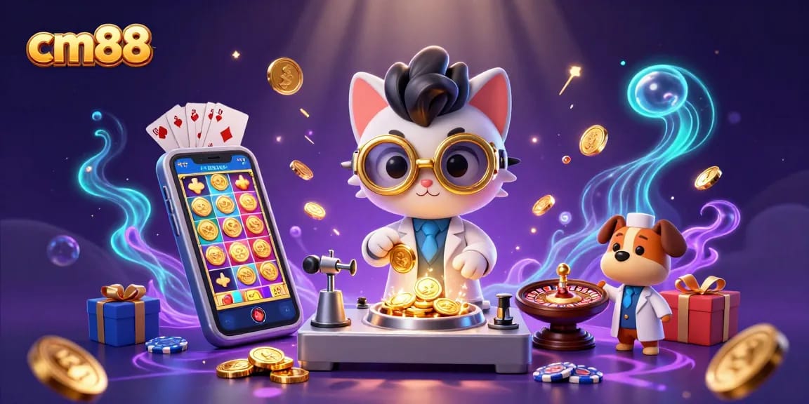 Experience thrilling gameplay with cm88's vibrant casino elements and characters