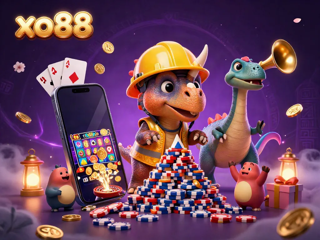 Engage with the exciting dynamics of xo88 featuring cheerful characters in a vibrant casino environment.
