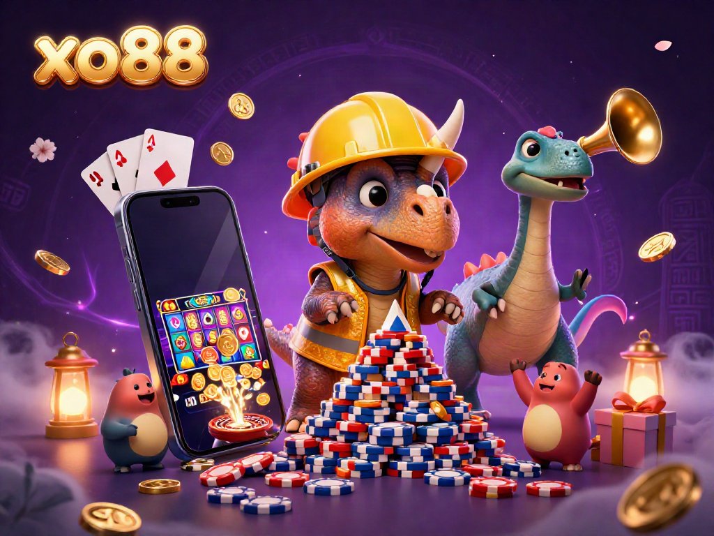 Engage with the exciting dynamics of xo88 featuring cheerful characters in a vibrant casino environment.