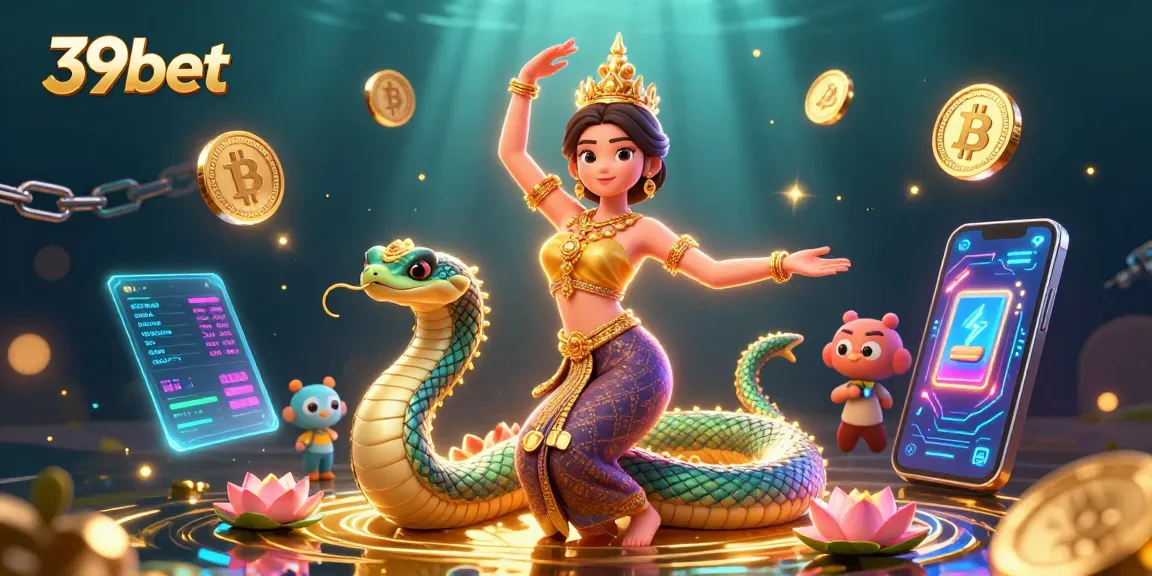 Engage with 39bet’s vibrant casino experience featuring a Thai dancer and magical elements.