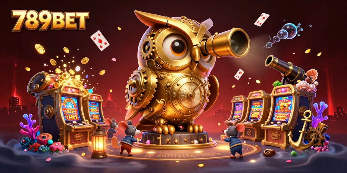 Experience the exhilarating world of 789BET with a vibrant 3D casino scene full of action and treasure.