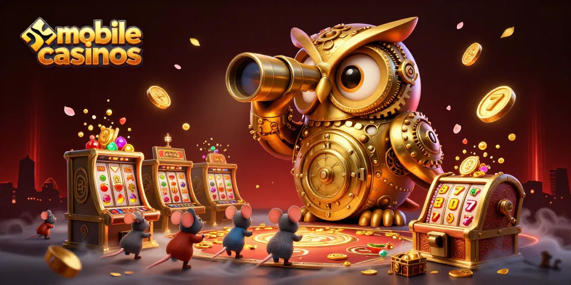 Experience the excitement of mobile casinos with a captivating 3D illustration showcasing vibrant characters and dynamic game elements.