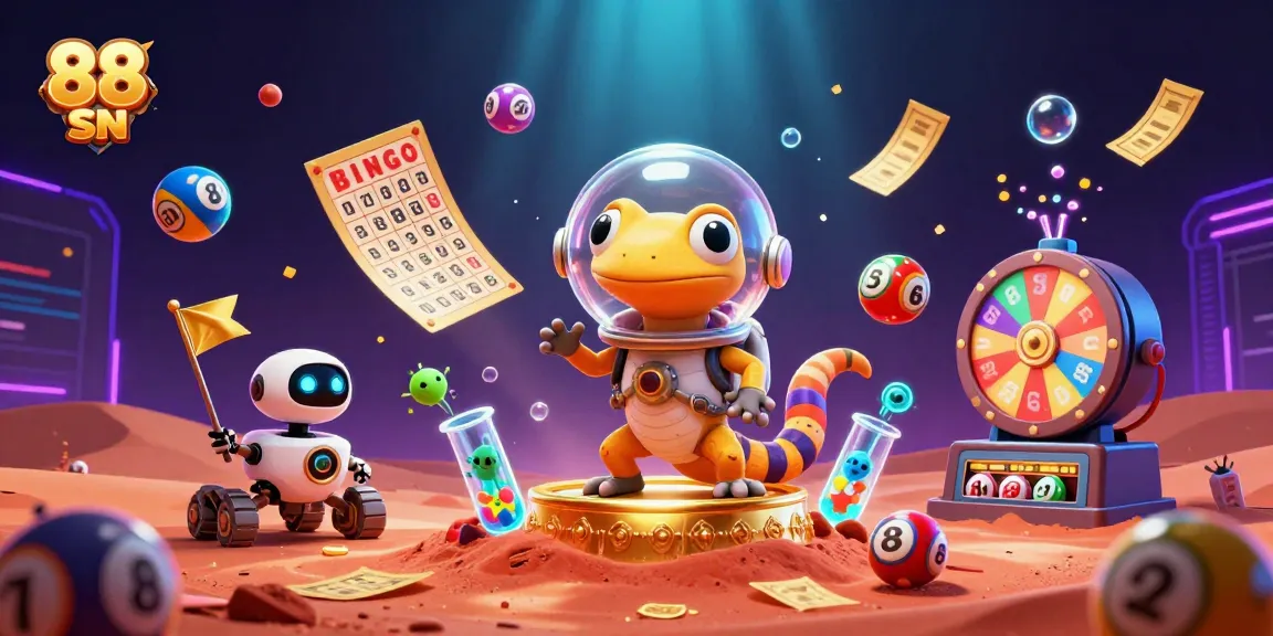 Join the adventure with 88 SN as a Martian gecko discovers a golden casino on Mars.