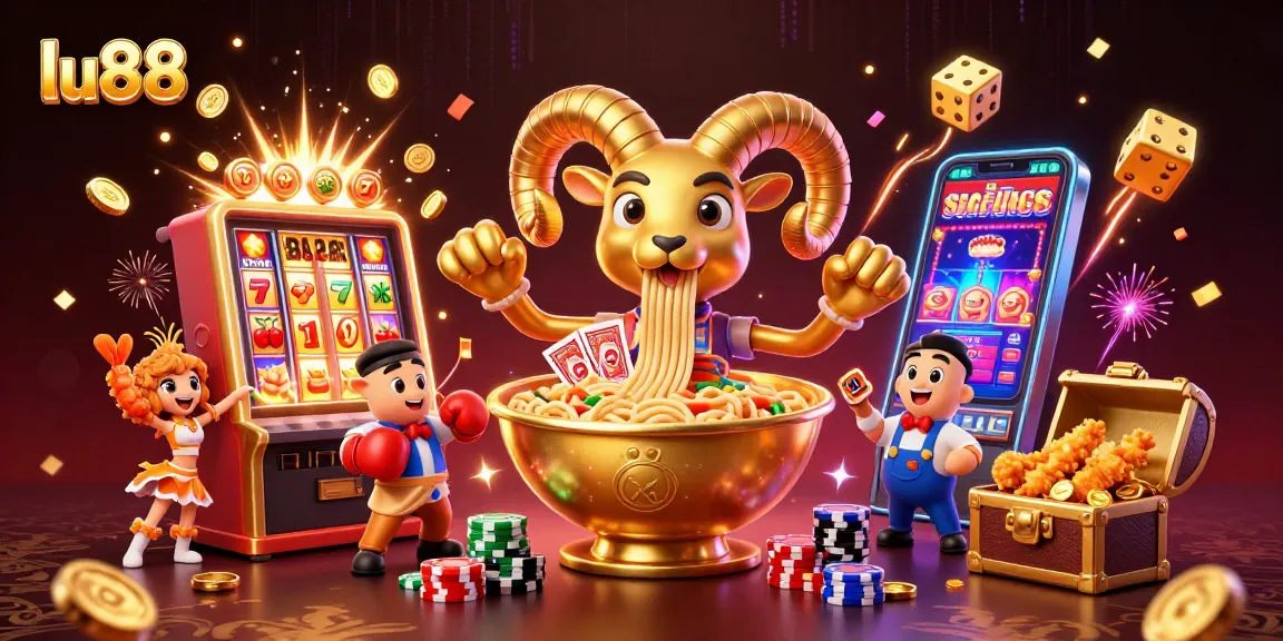 Experience thrilling bonuses and jackpots at lu88 casino, featuring vibrant game elements and dynamic characters.
