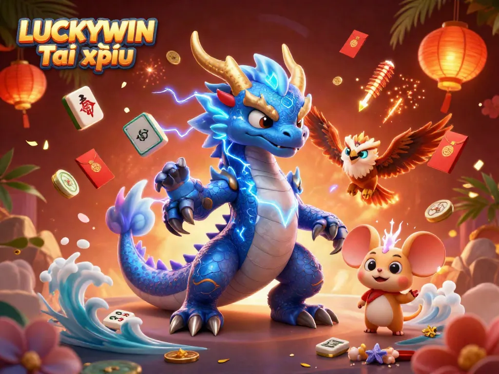Experience thrilling gameplay in LUCKYWIN Tài xỉu with dynamic characters and exciting casino elements.
