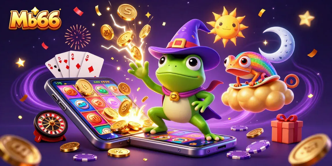 Experience thrilling wins at Mb66 with colorful slots and vibrant casino elements.