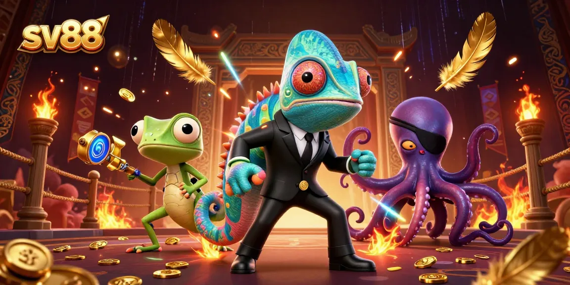 Experience thrilling moments with sv88 in a vibrant 3D casino showdown.