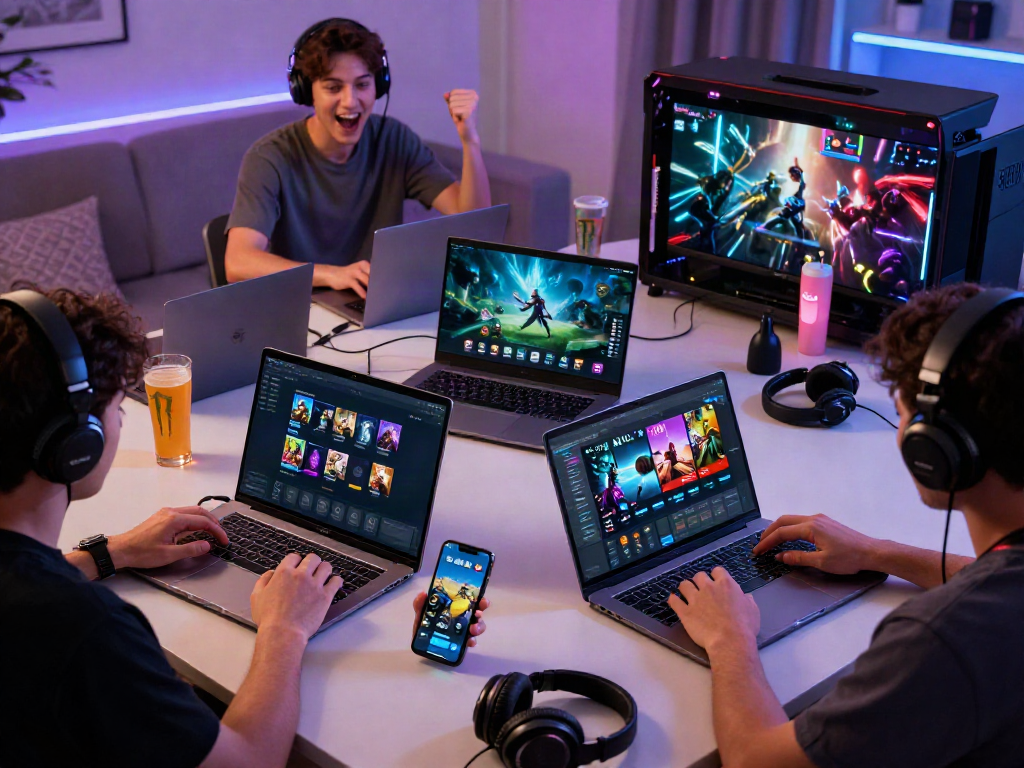 Nohuwin online gaming platform with players enjoying vibrant games and celebrating wins.