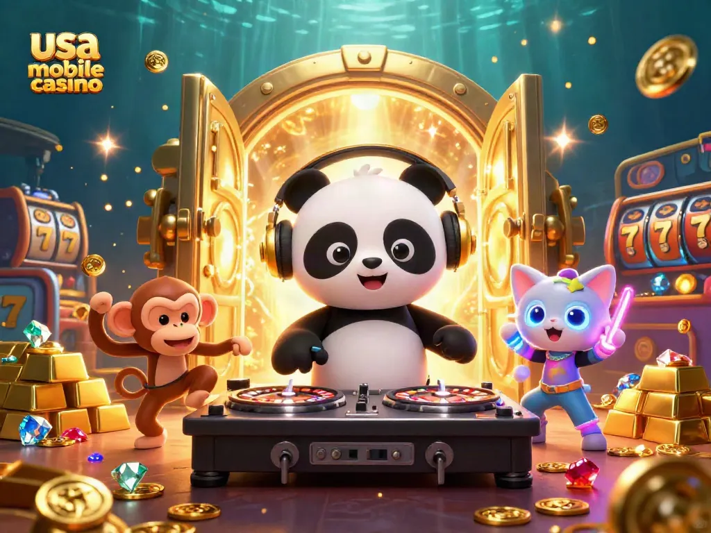 Engage with exciting games at usa mobile casino while enjoying vibrant 3D characters and golden treasures.