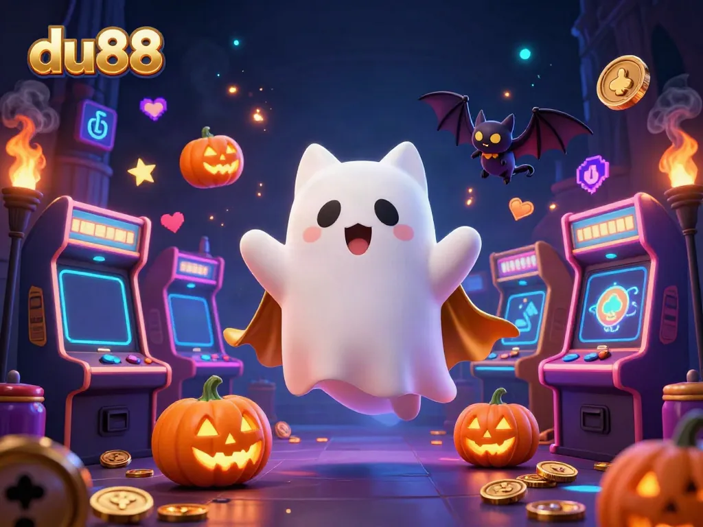 Experience thrilling gameplay at du88 with ghostly charms and vibrant casino elements.