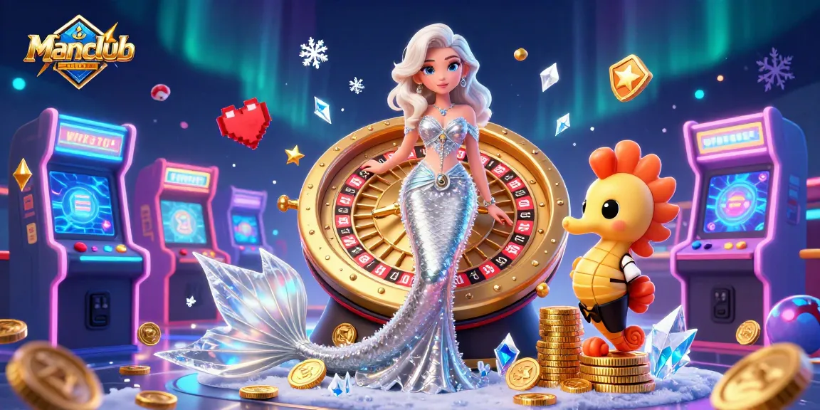 Experience thrilling gameplay at Manclub with a glamorous virtual casino scene featuring roulette.