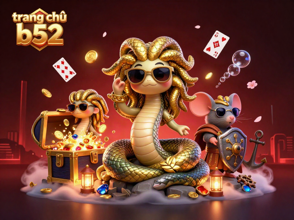 Experience thrilling gameplay on trang chủ b52 with exciting characters and golden treasures from the game.