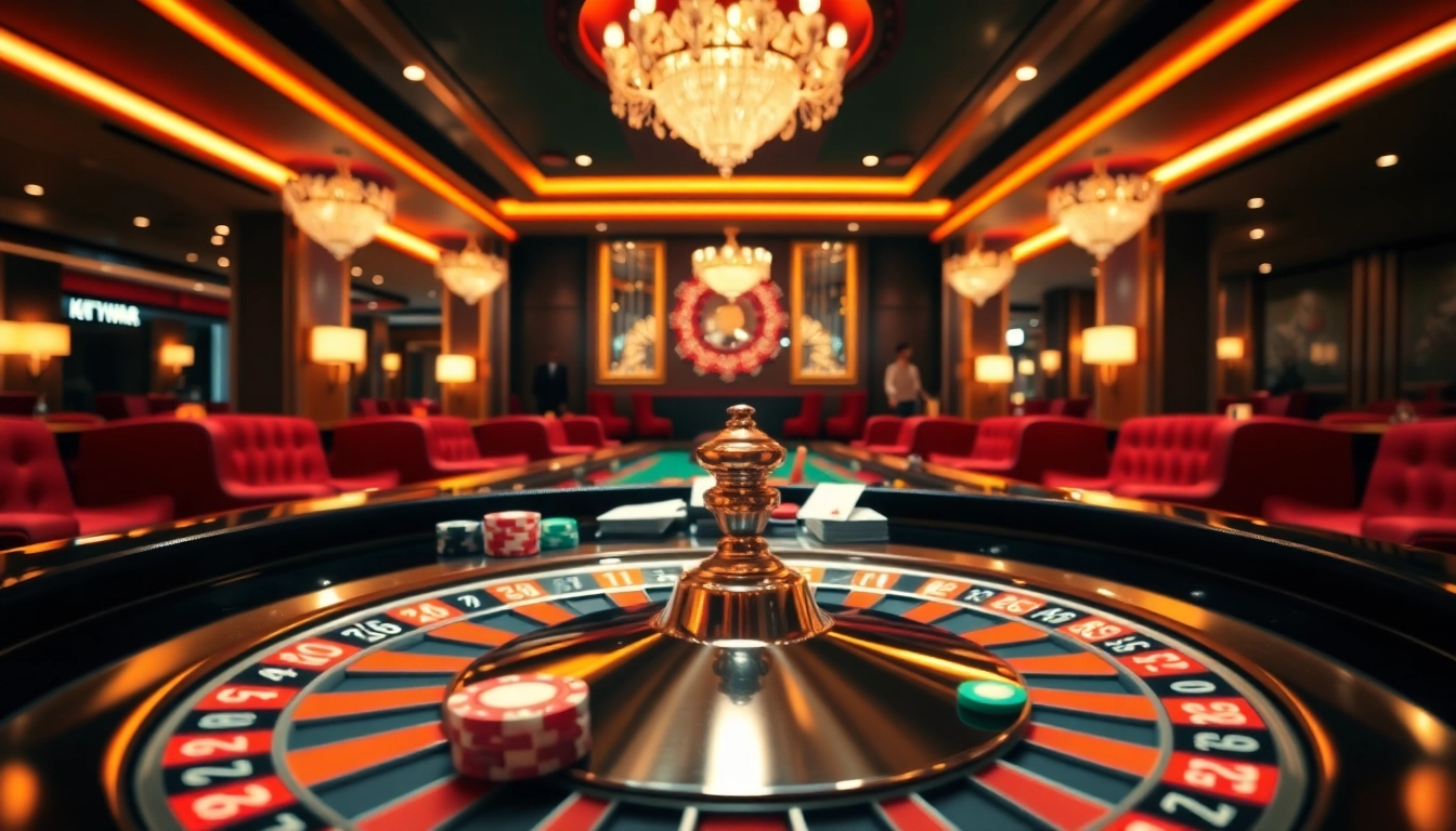 Placing bets at a casino on a site de paris sportif with roulette and cards.