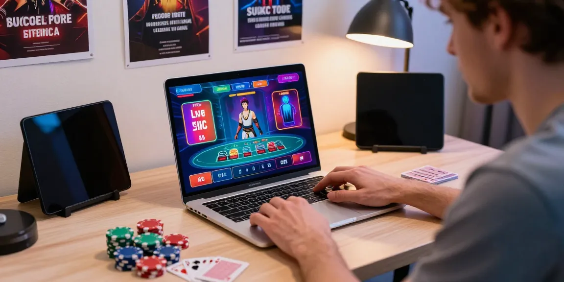 Engaged player enjoying live casino games at home on du88 platform