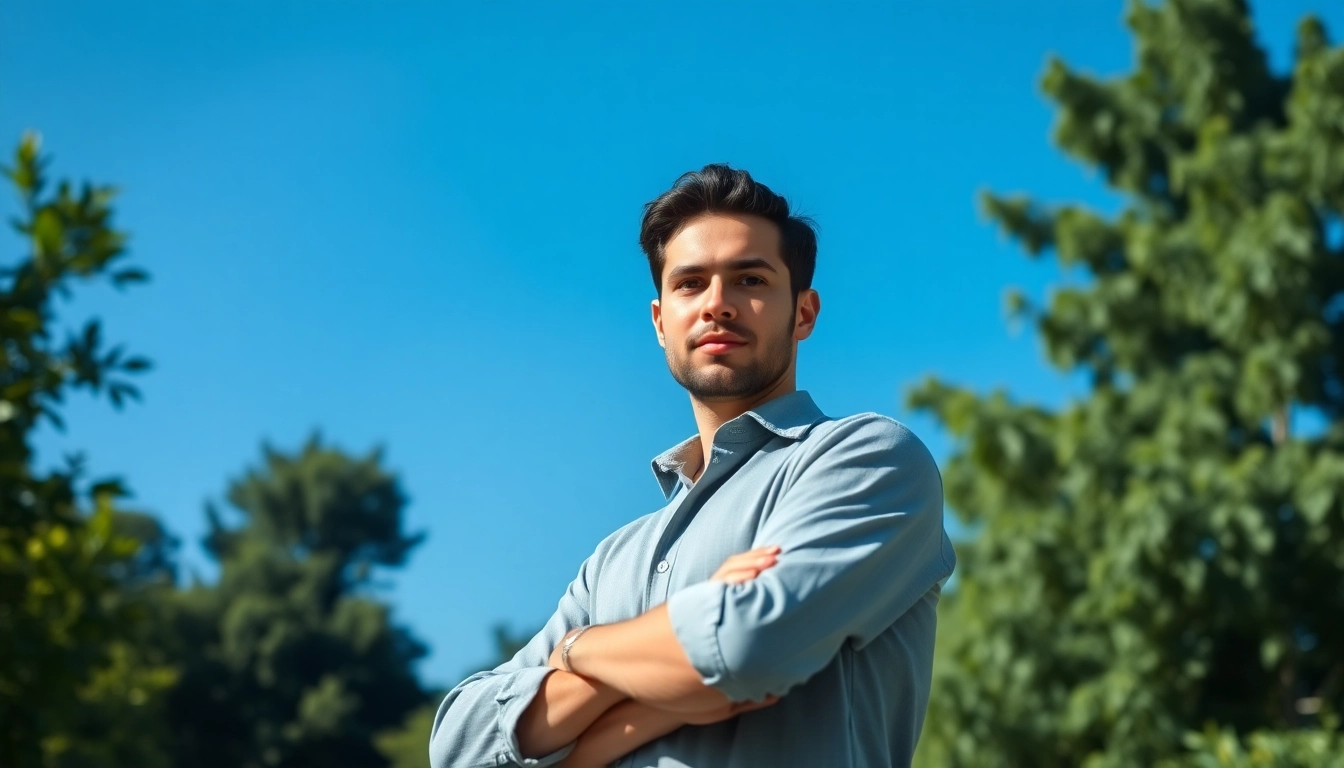How to succeed in personal development with a confident individual in an inspiring outdoor setting.