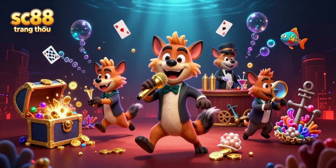 Experience the excitement of sc88 trang chủ with hyenas in a lively casino setting.
