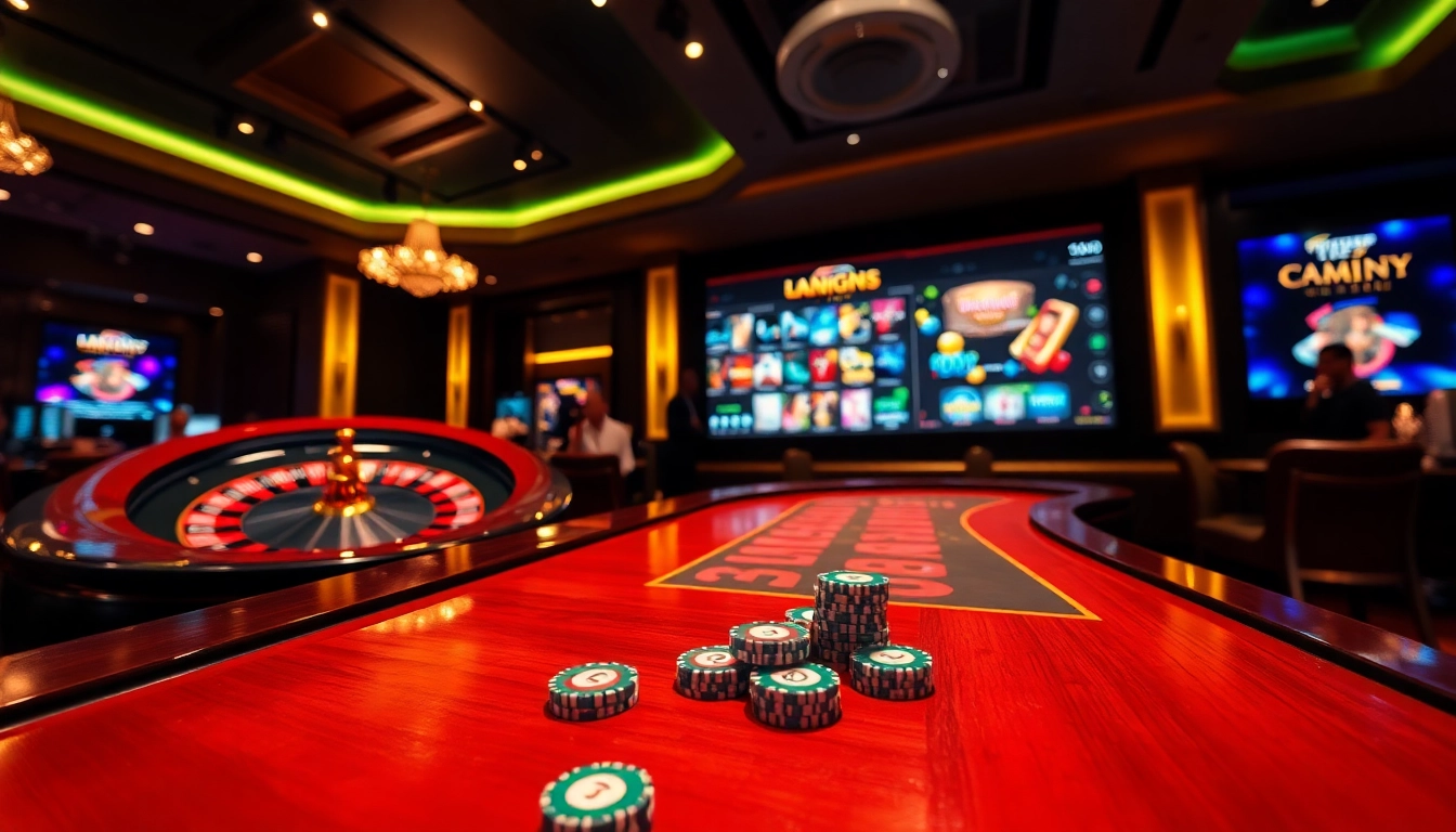Exciting poker play scene with vibrant casino elements from https://mm88.today/ offering thrilling gambling experiences.