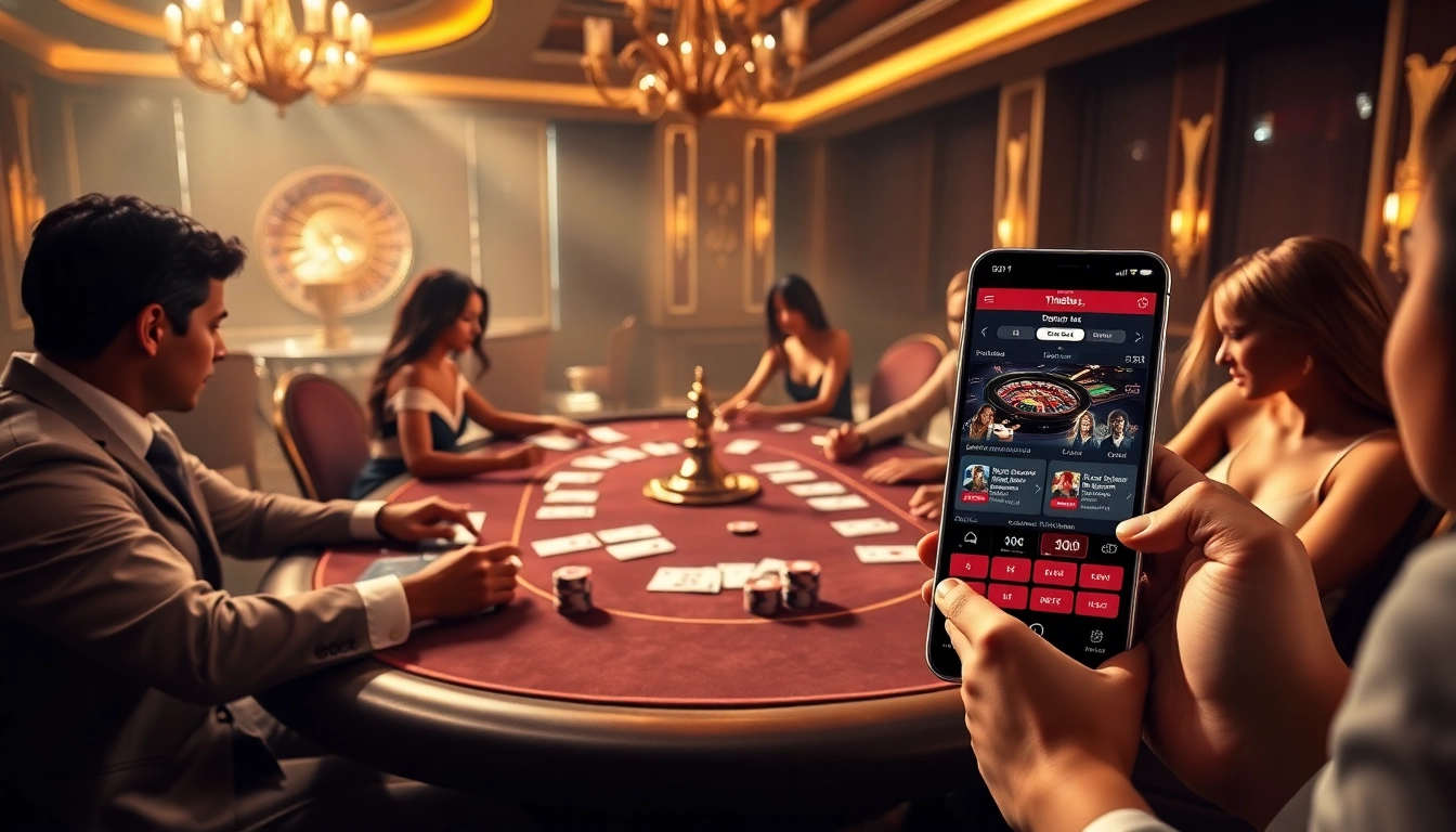 Players engaged in intense poker action at https://thabets.it.com/, showcasing casino excitement.