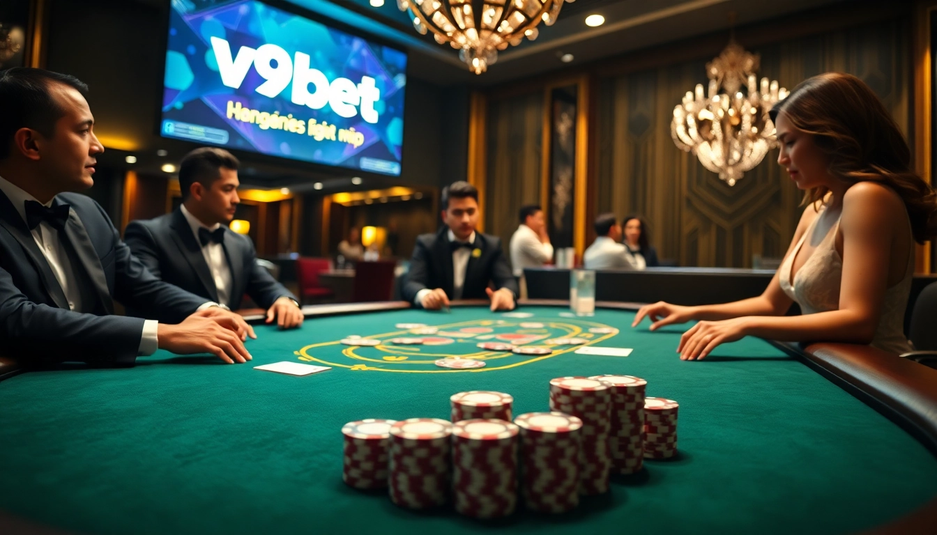 Experience the excitement of v9bet đang nhập with a luxurious online casino setting.