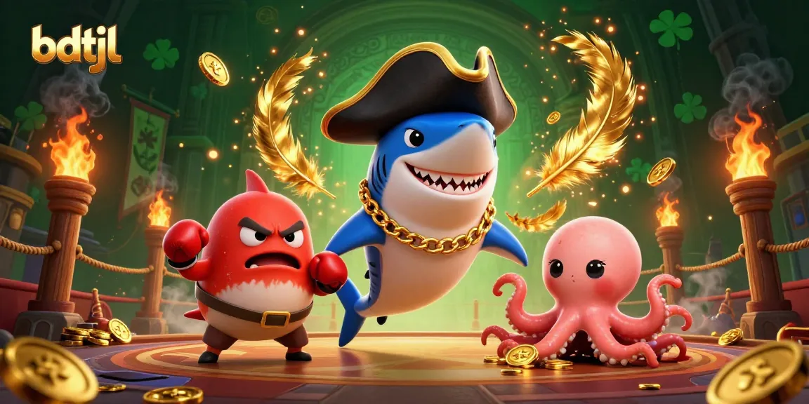 Engage with bdtjl's vibrant 3D pirate-themed casino world, featuring dynamic gambling elements.