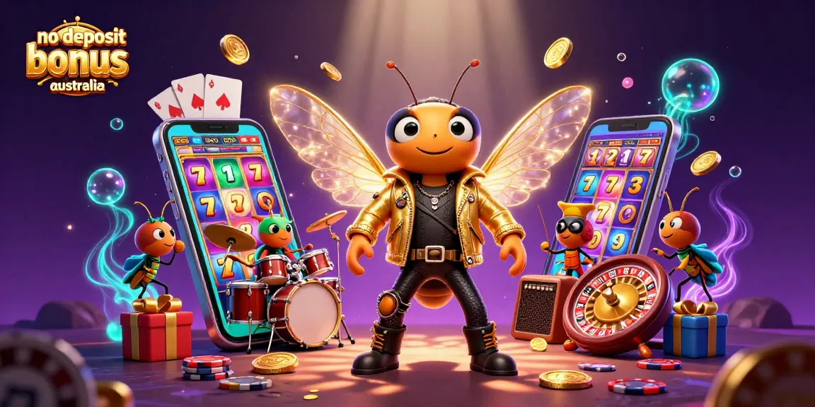 Engage with the excitement of no deposit bonus casino australia featuring an electric rock star scene with dynamic gaming elements
